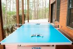 17. Ping pong table  on lower deck  